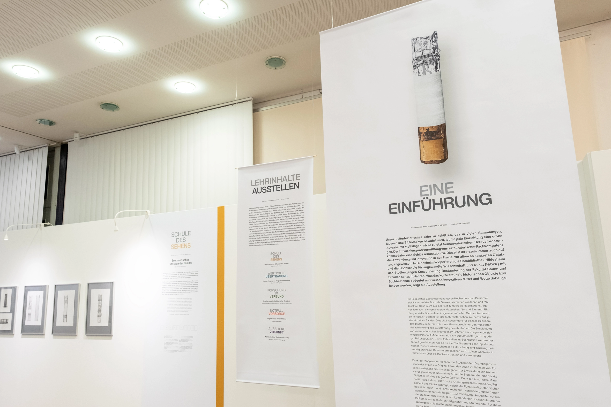 Ausstellung Patient Buch in der Dombibliothek Hildesheim